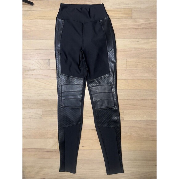 Alo Airlift Winter Warm High-Waist Legging Supermoto Black Women Small NWT - Picture 1 of 10
